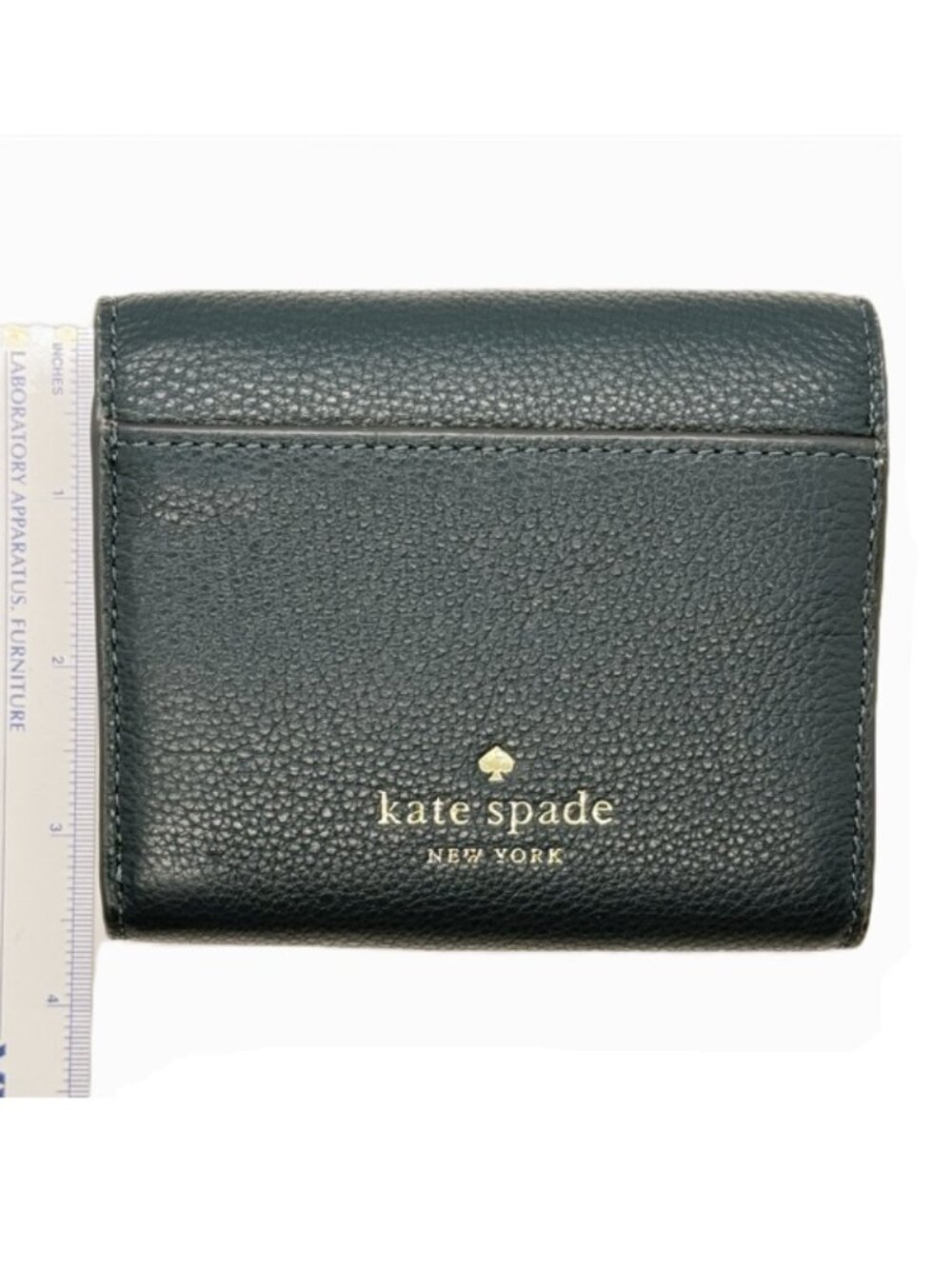 Kate Spade Marti Small Flap Pebbled Leather Wallet - Peacock Sapphire - NWOT - Picture 7 of 7